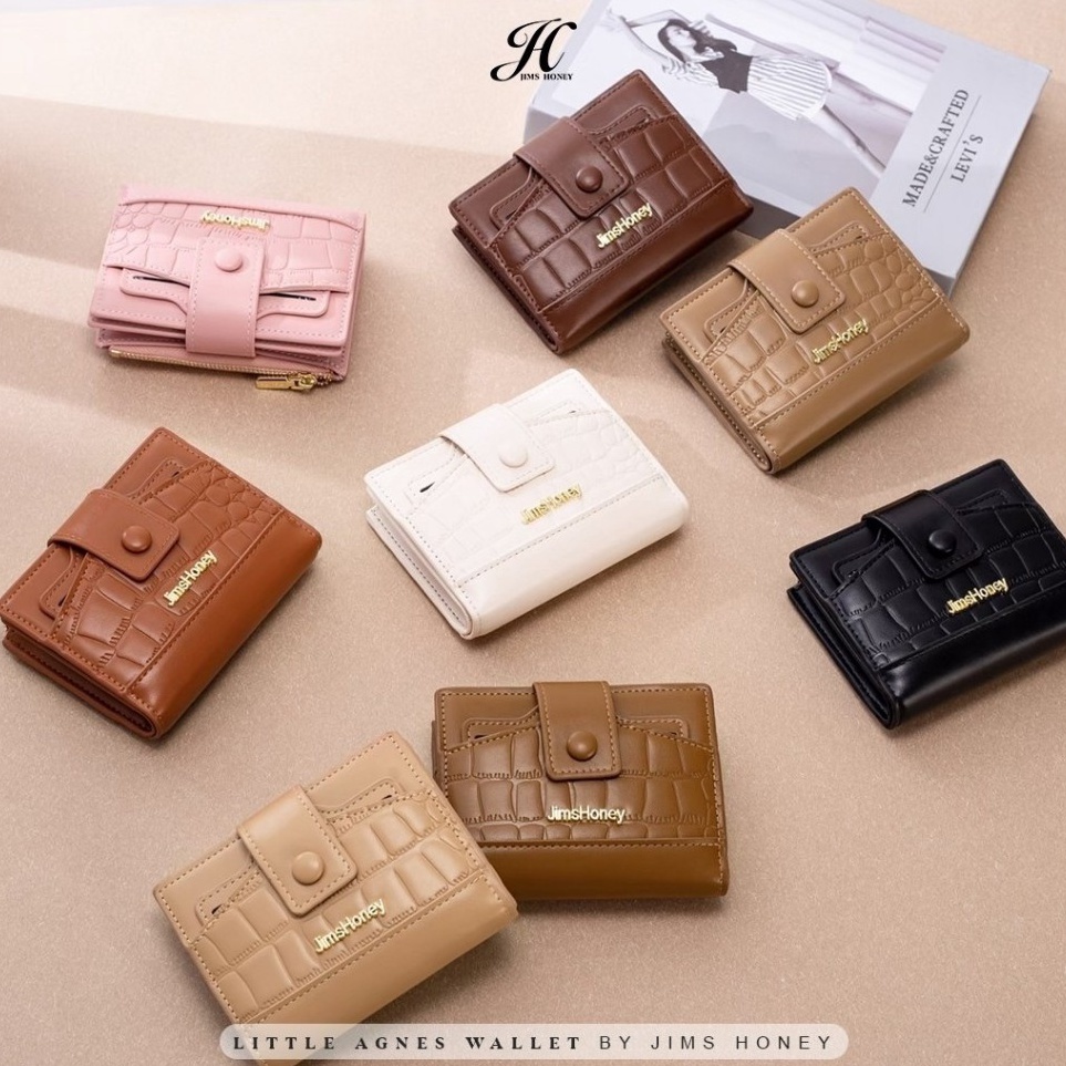 KODE S43E FBL  Jims Honey Little Agnes Wallet Dompet Lipat Wanita