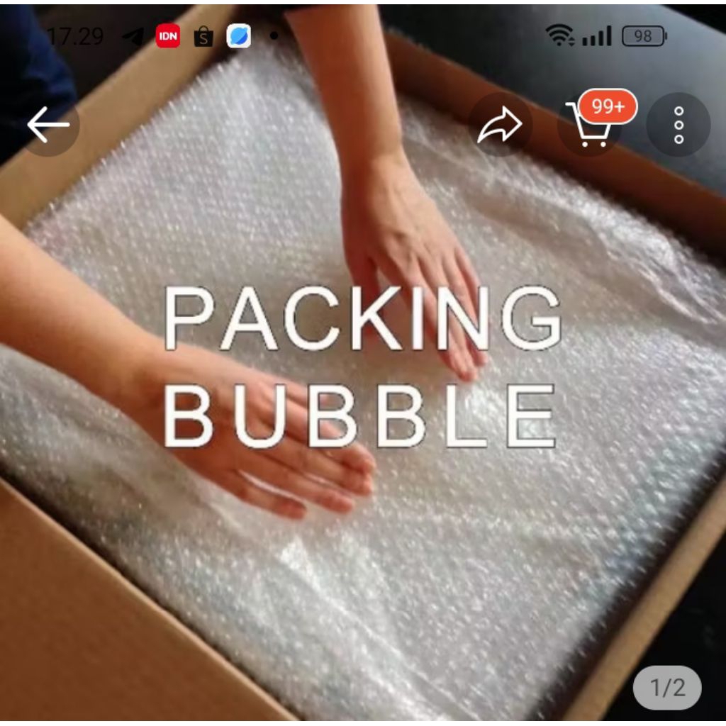 

packing kardus+dobble wrep