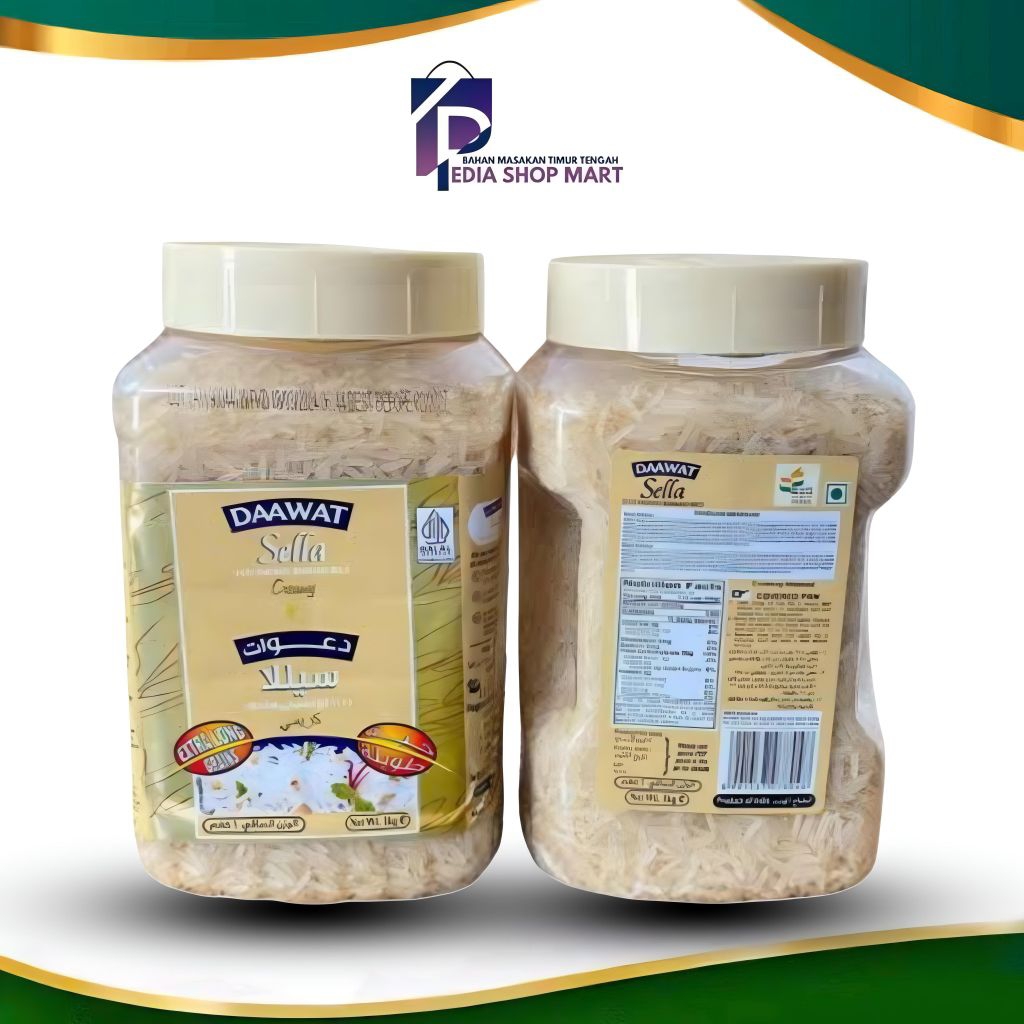 

Beras Basmati Daawat Creamy Sella 1Kg Kemasan Toples Asli
