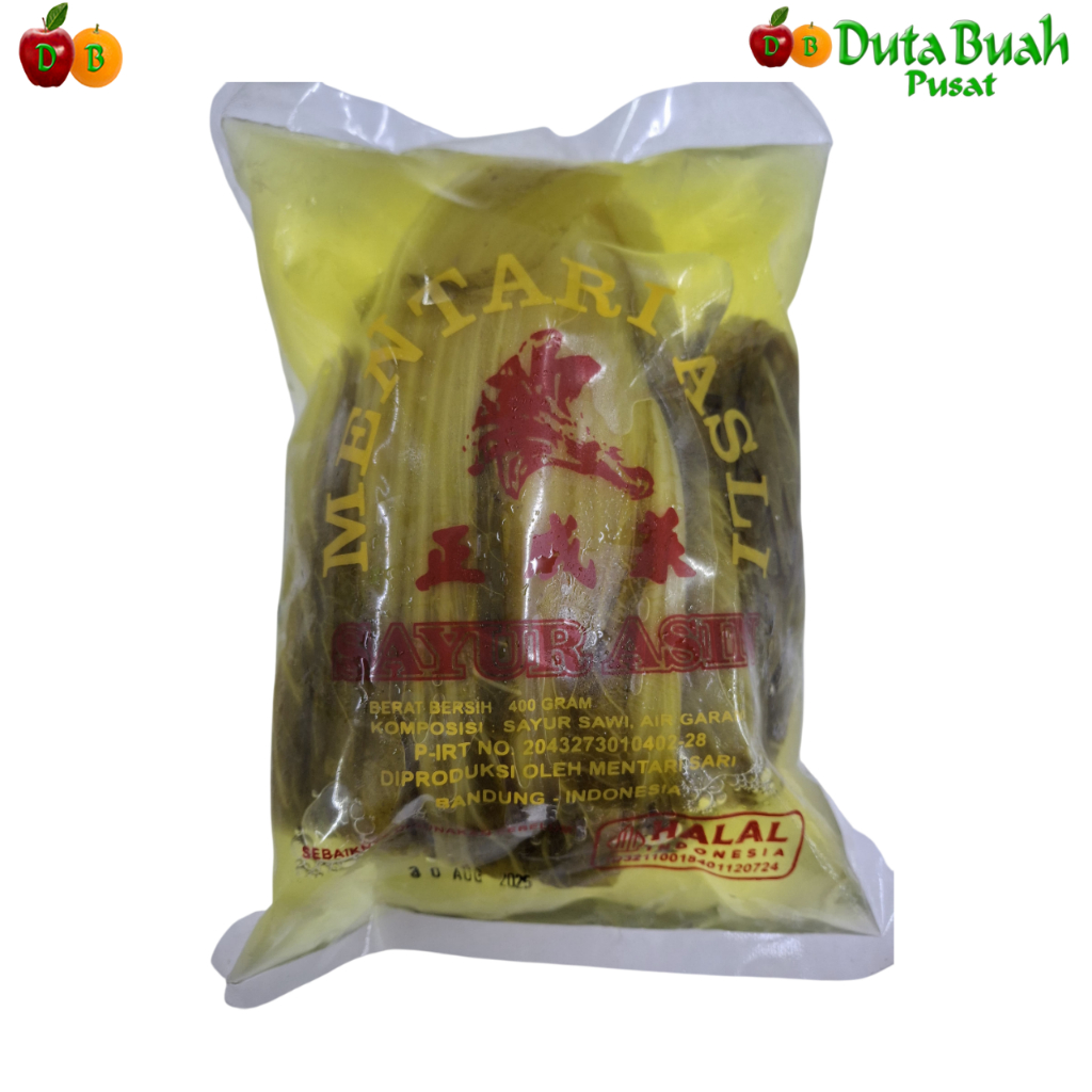

Duta Buah Sayur Asin Sawi Mentari Asli (400G/PCS)