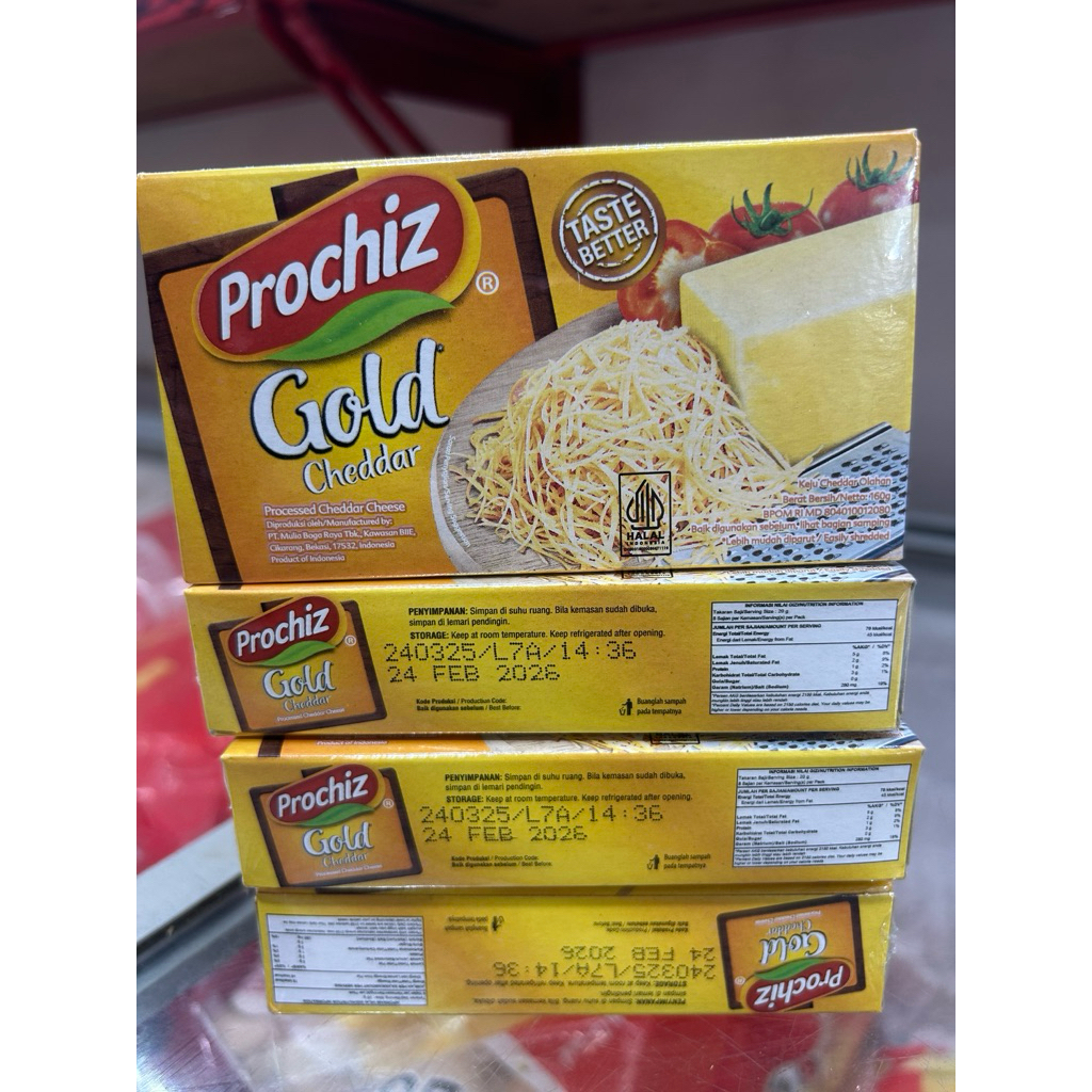 

Keju Prochiz Gold Cheddar 150 Gram