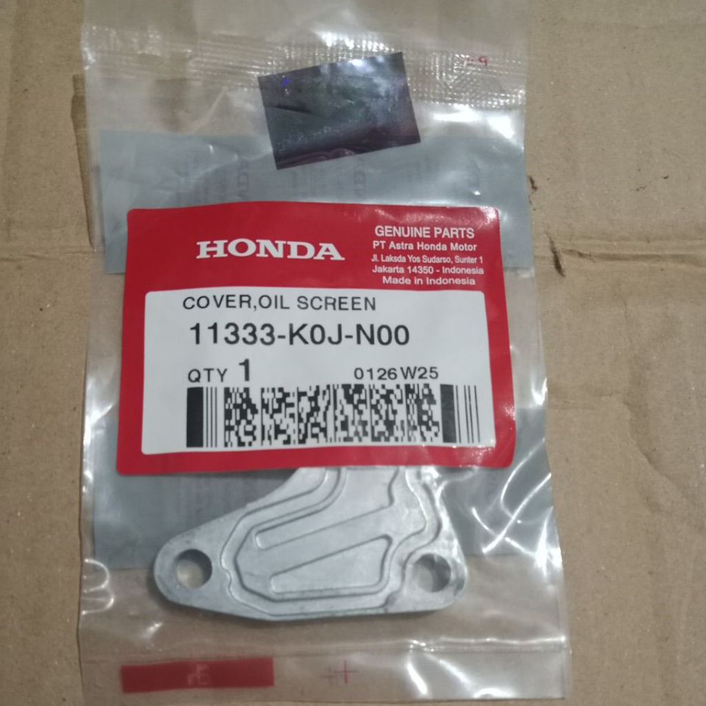 AHM 11333-K0J-N00 Coil Oil Filter Tutup Filter Saringan Oli GenioK0J 2019,BeatK1A2020,ScoopyK2F 2021