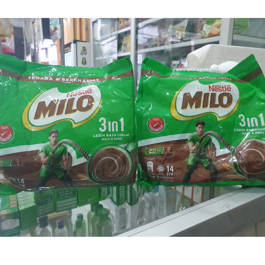 

Milo 3 in 1 Malaysia 14 Saset / Milo Saset / Milo Stick