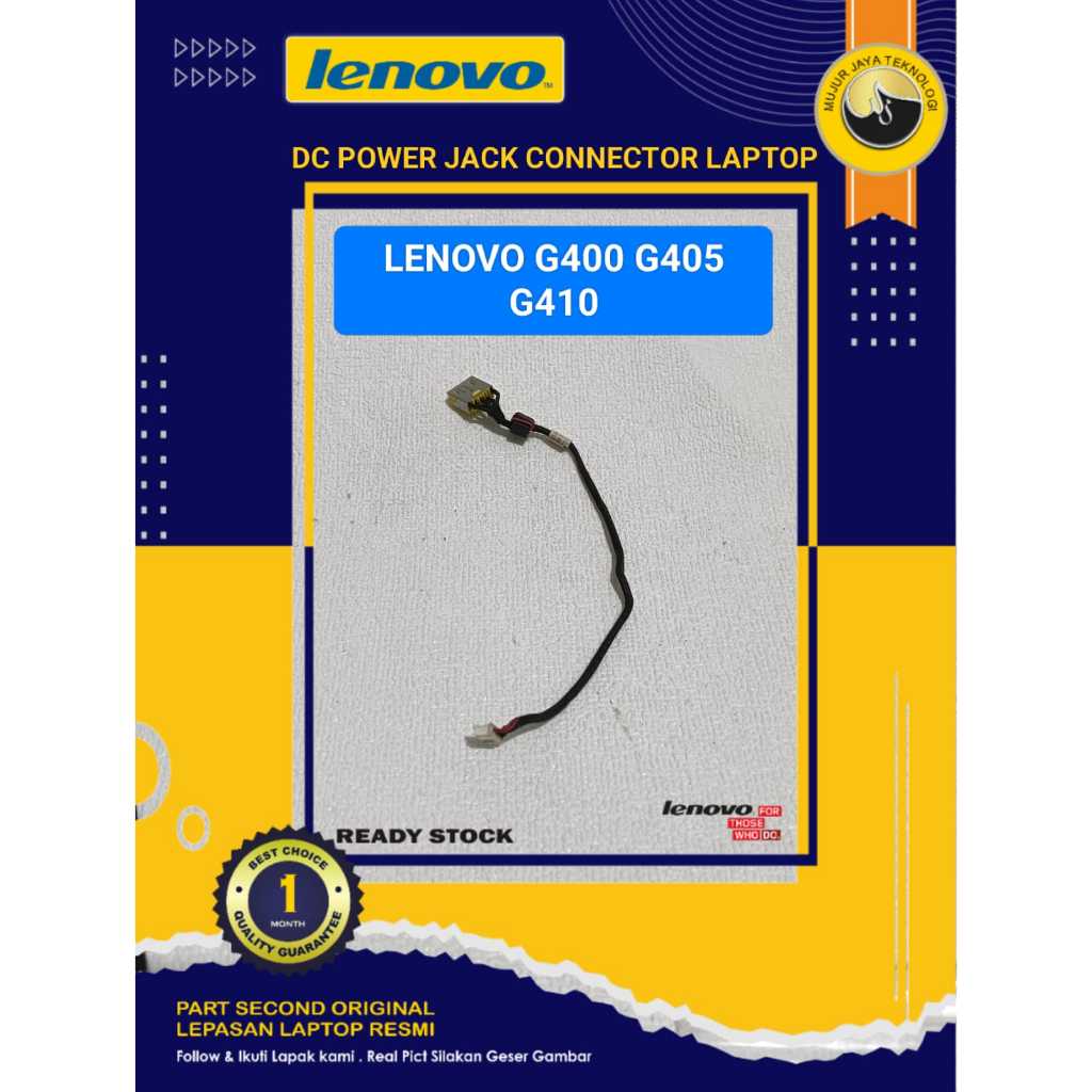 DC Power Jack Connector Konektor  Laptop Lenovo G400 G405 G410 G500 G510 G505 Original Second