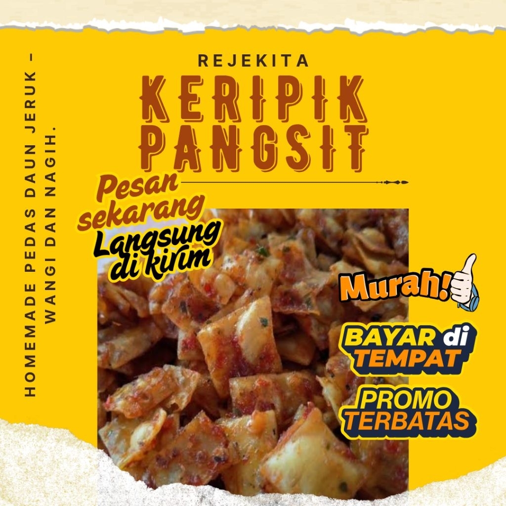 

Kripik Pangsit 500 Gram Pedas Daun Jeruk – RejeKita Snack & Food | Original, Pedas, Ekstra Pedas