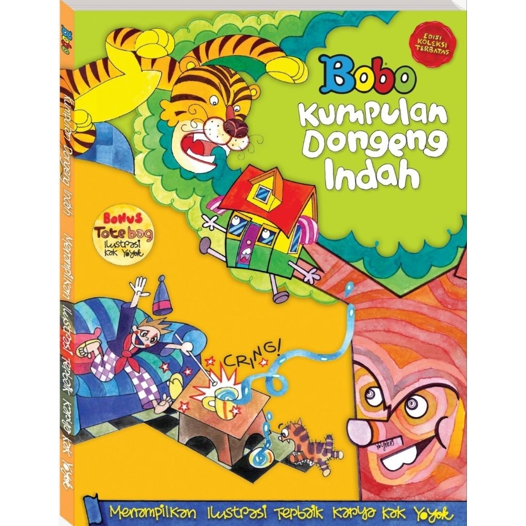 Pre Order Majalah Bobo Kumpulan Dongeng Indah berhadiah tas warna random
