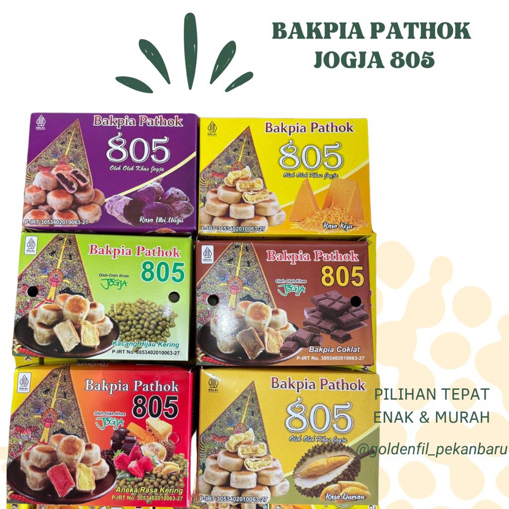 

Bakpia pathok 805 jogja isi 20