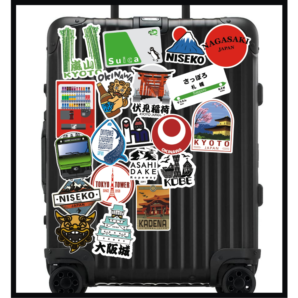 sticker koper japan / sticker koper kyoto / japan sticker pack / hokkaido sticker / japan city stick