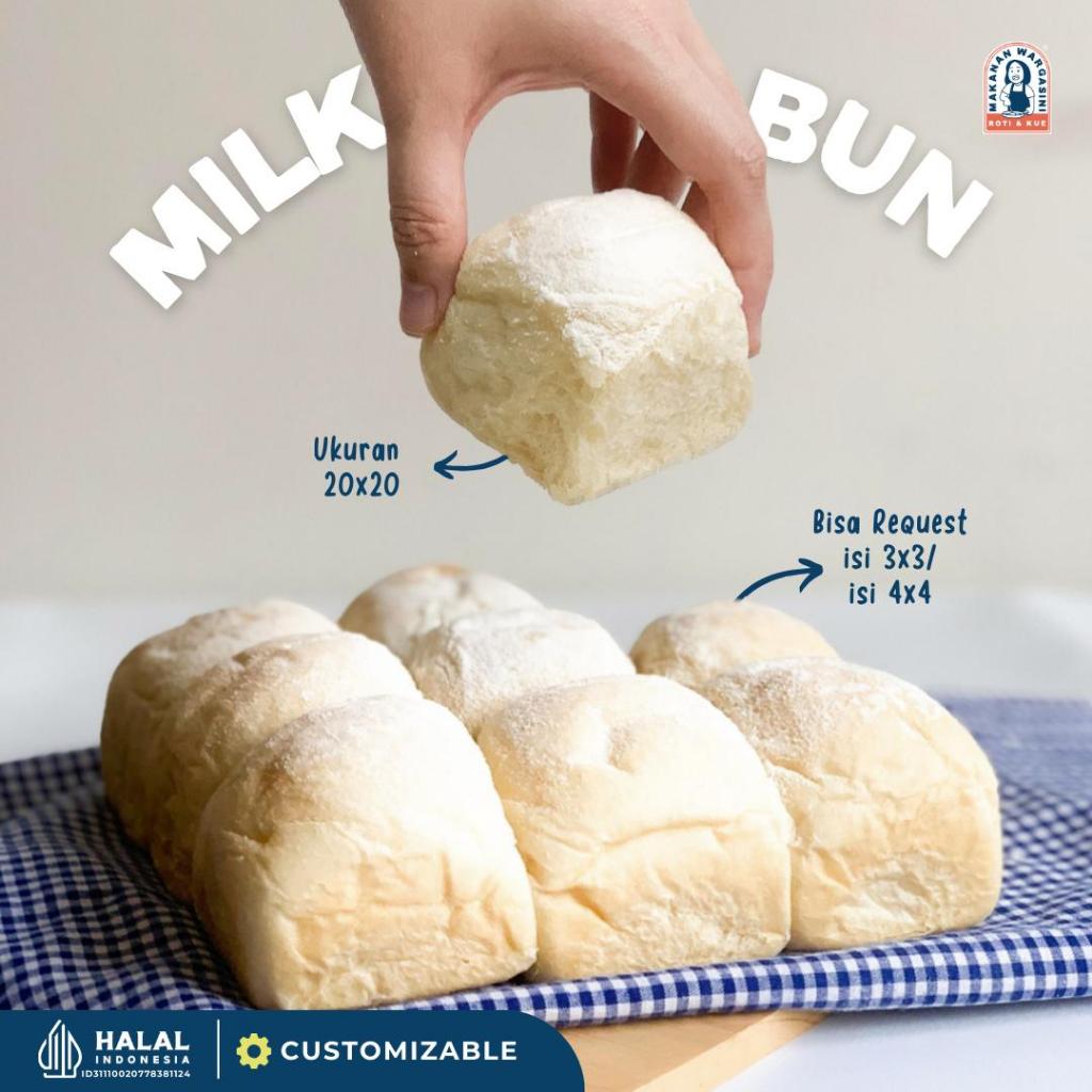 

Japanese Milk Bun POLOS Viral/ THAI Milk Bread Sobek Polos | Supplier Roti Makanan Wargasini
