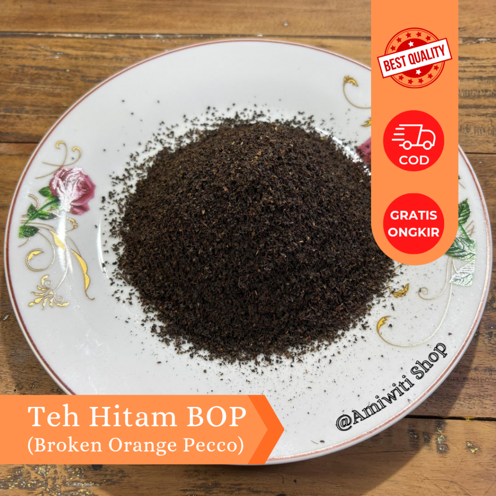 

Teh Hitam BOP (Broken Orange Pekoe) Teh BOP Teh Tubruk Berkualitas Teh Tambi Wonosobo Paket Hemat Berat 250 g