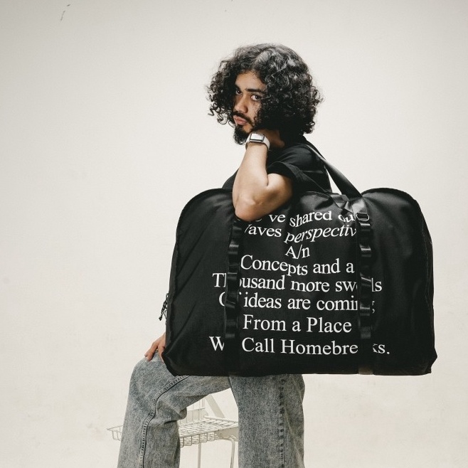 UNKL347 Travel Bag Warna Hitam Bahan Cordura BLOX KODE U3W7