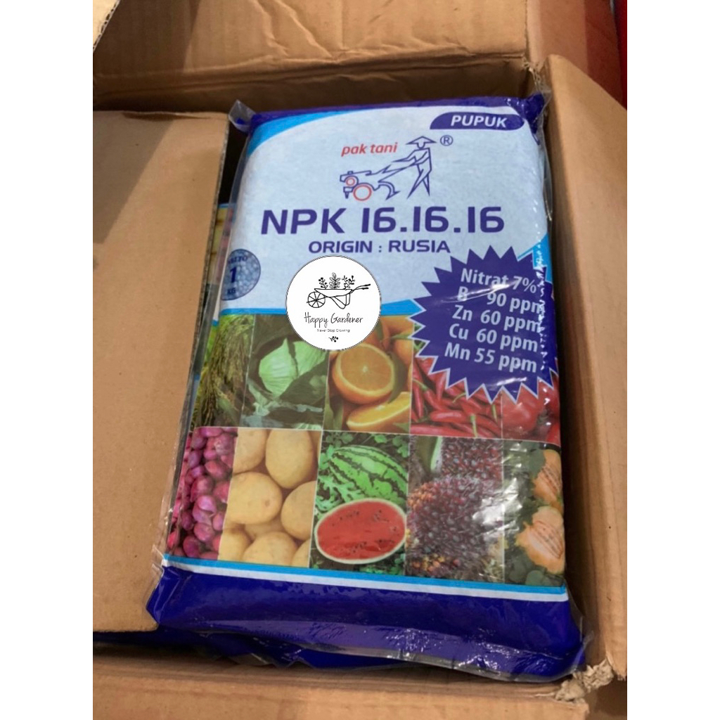 pupuk npk 161616 pak tani (kemasan pabrik 1kg)