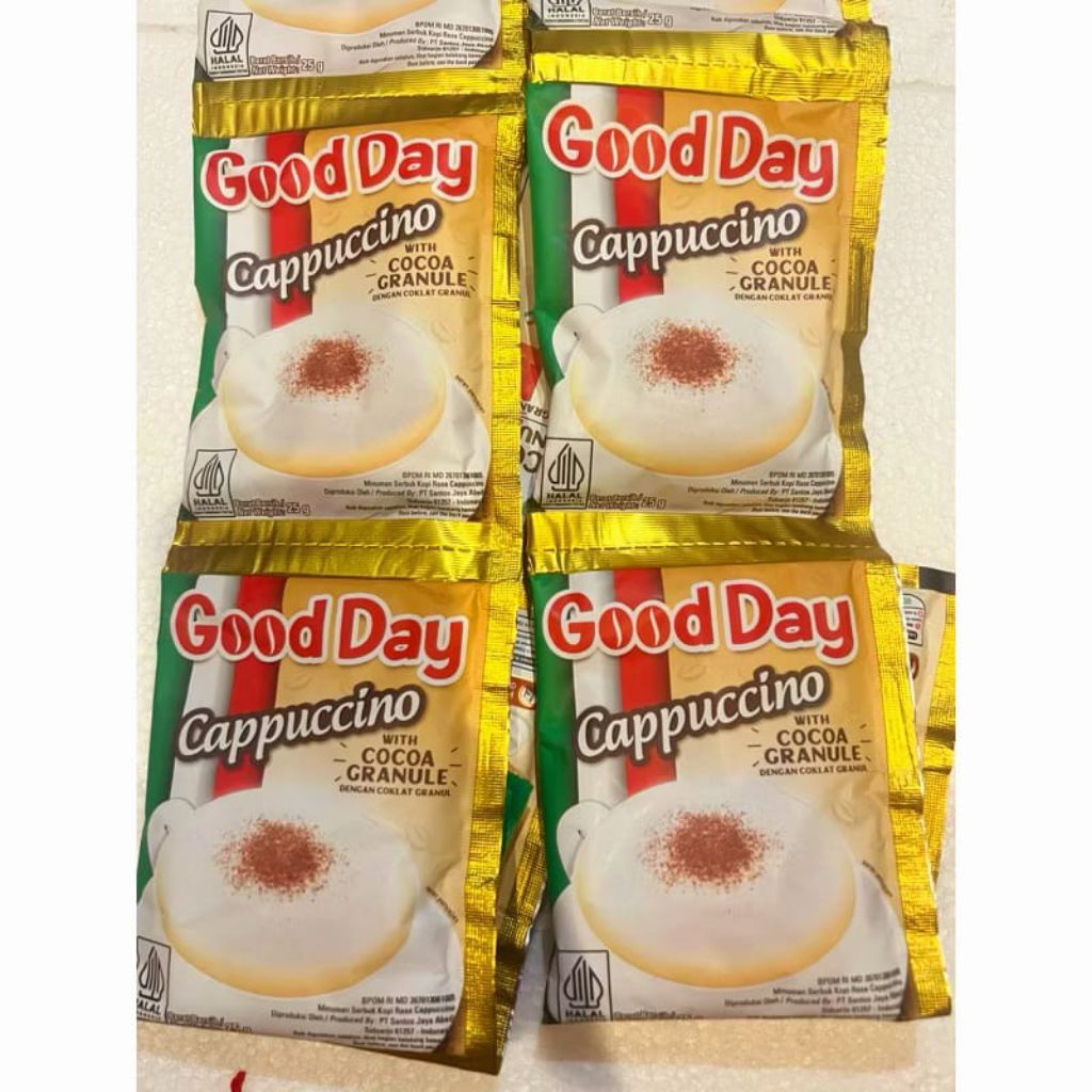 

Kopi GOOD DAY CAPUCINO 25gr CAPPUCINO Renceng (ISI 10)