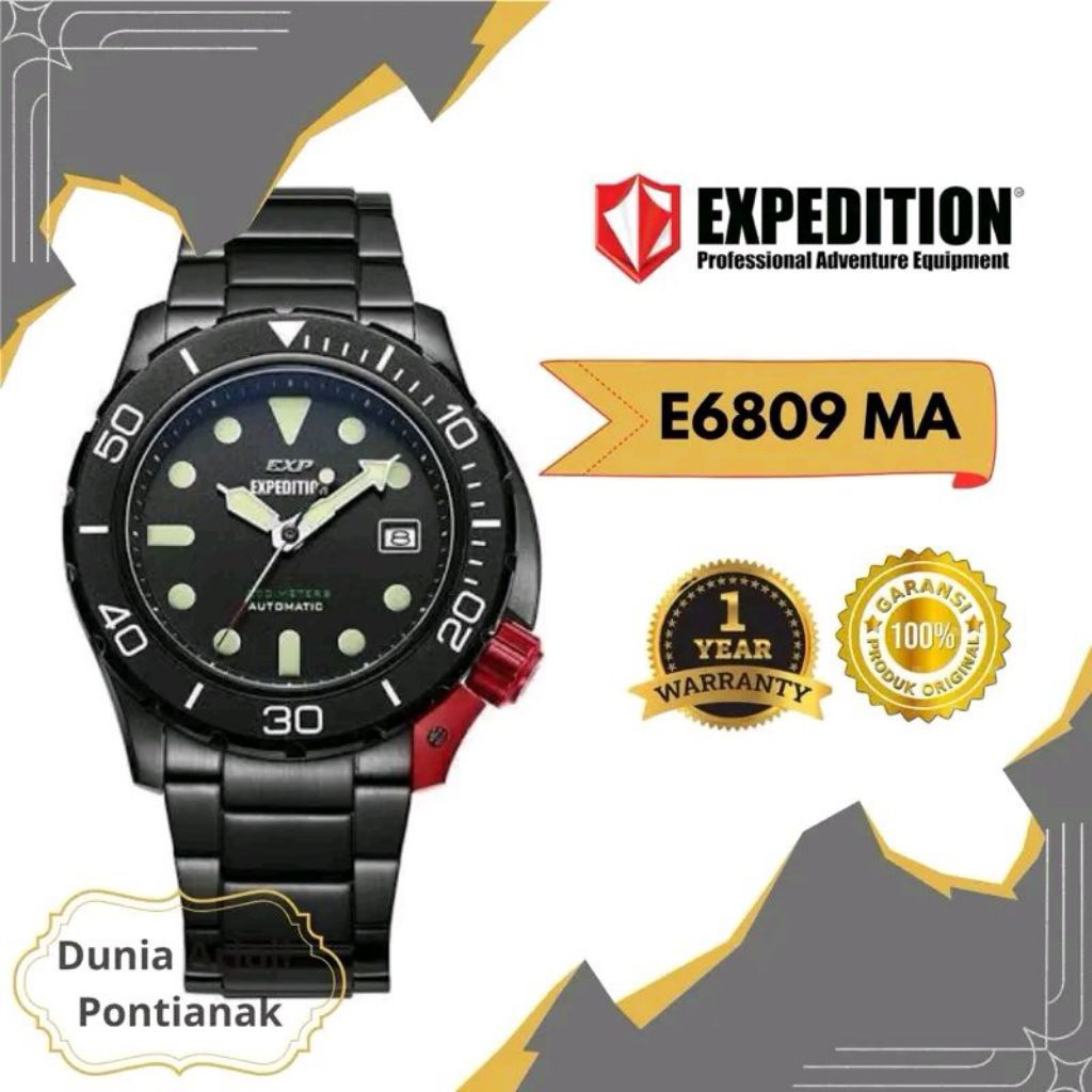 [ DUNIA ARLOJI PONTIANAK ] Jam Tangan Expedition Original Seri E 6809 MA Analog Bisnis Tahan Air San