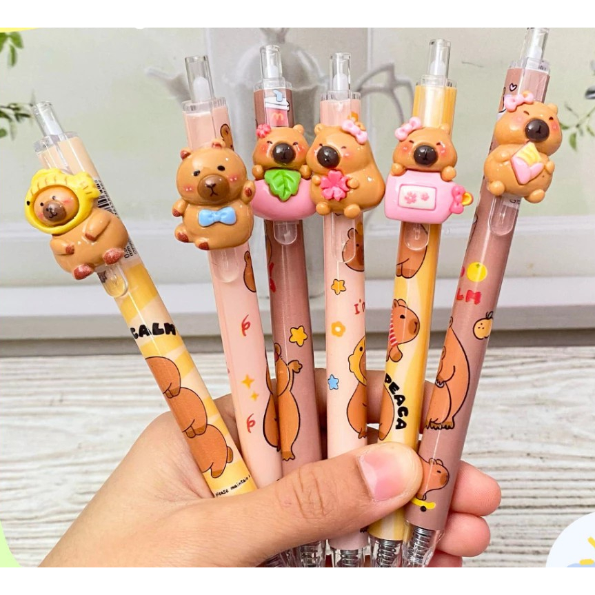 

Pulpen Mekanik Resin Capybara / Pulpen Cetek Capybara Imut Lucu
