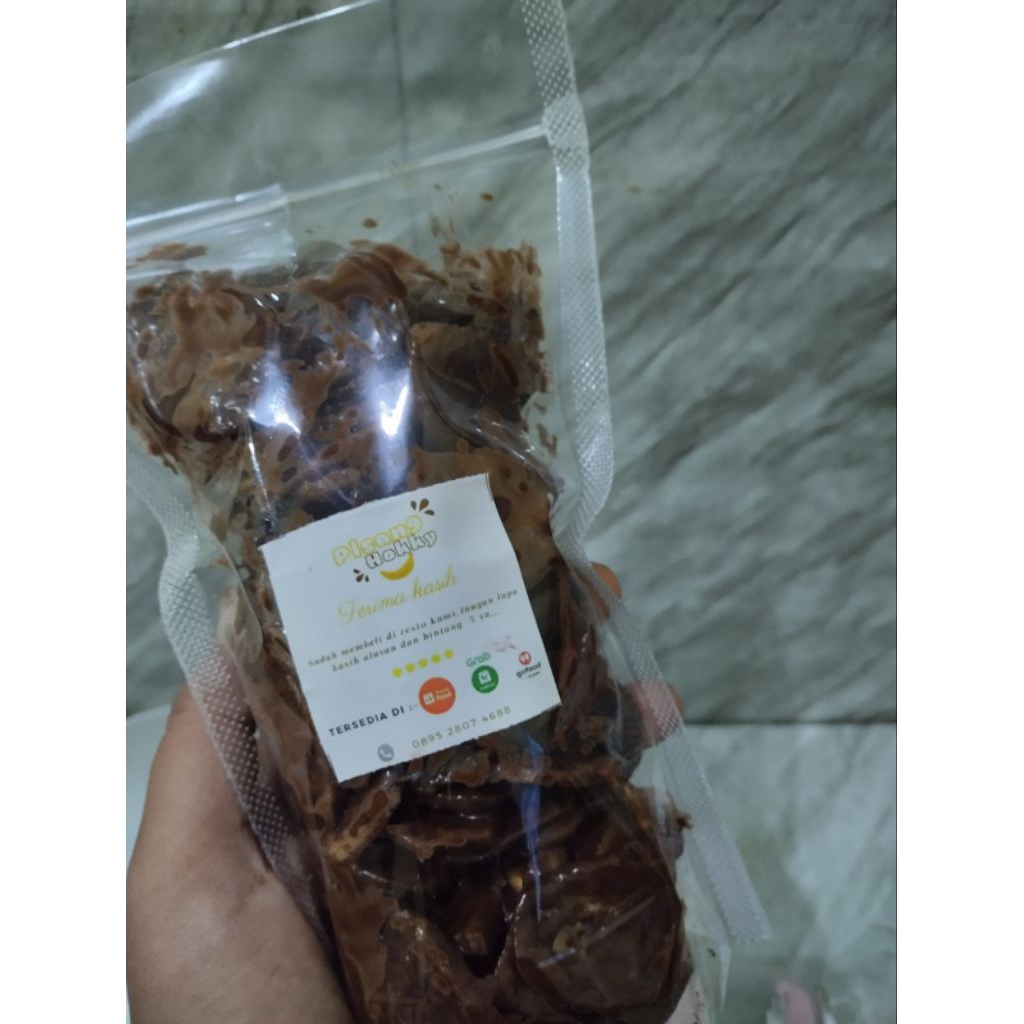 

keripik pisang coklat lumer /cemilan/ 100gr /pouch