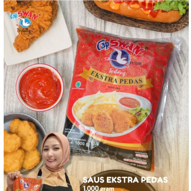 

Saus Dimsum / Saus Sushi, Sosis, Cilor, Sempol, Telor Gulung, Cakue dan jajanan lainya Berat 1kg dari Cap Swan Halal Enak Pedas 100%