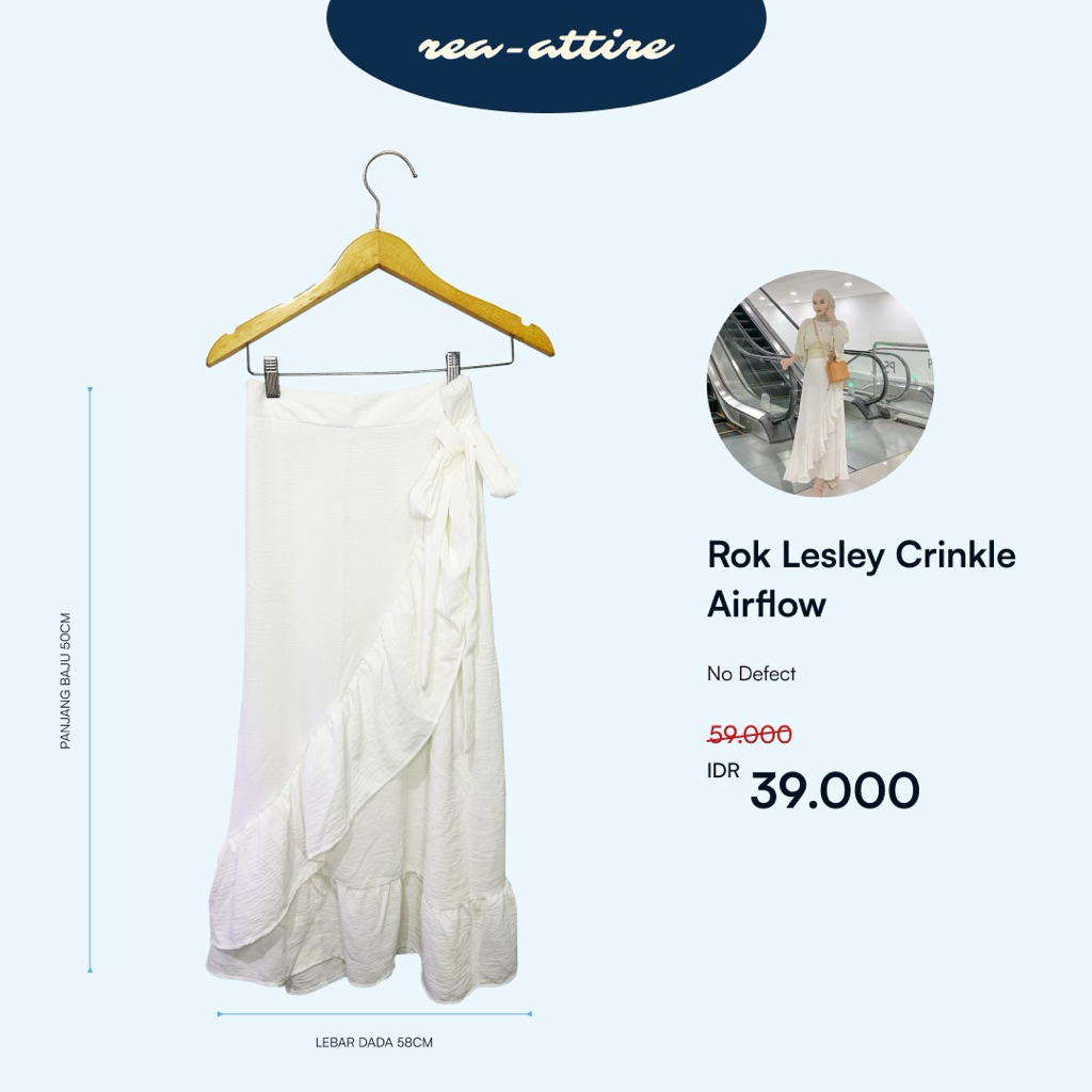 [NEW] Rok Panjang Lesley Crinkle Airflow