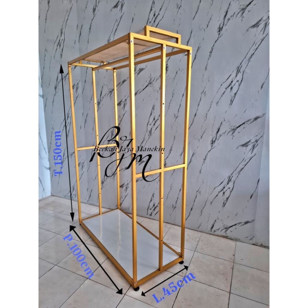 GAWANG ALIMSWEET / GANTUNGAN BAJU / DISPLAY RAK BAJU / GAWANG MEWAH / GANTUNGAN 2 SISI.