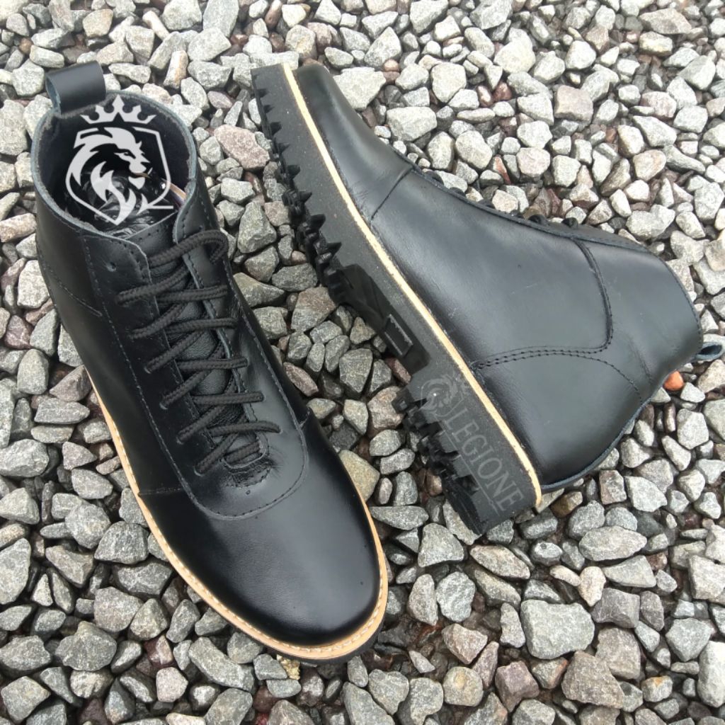 LEGIONE - Sepatu boots kulit sapi asli kualitas premium | sepatu brodo boot kulit asli terbaru