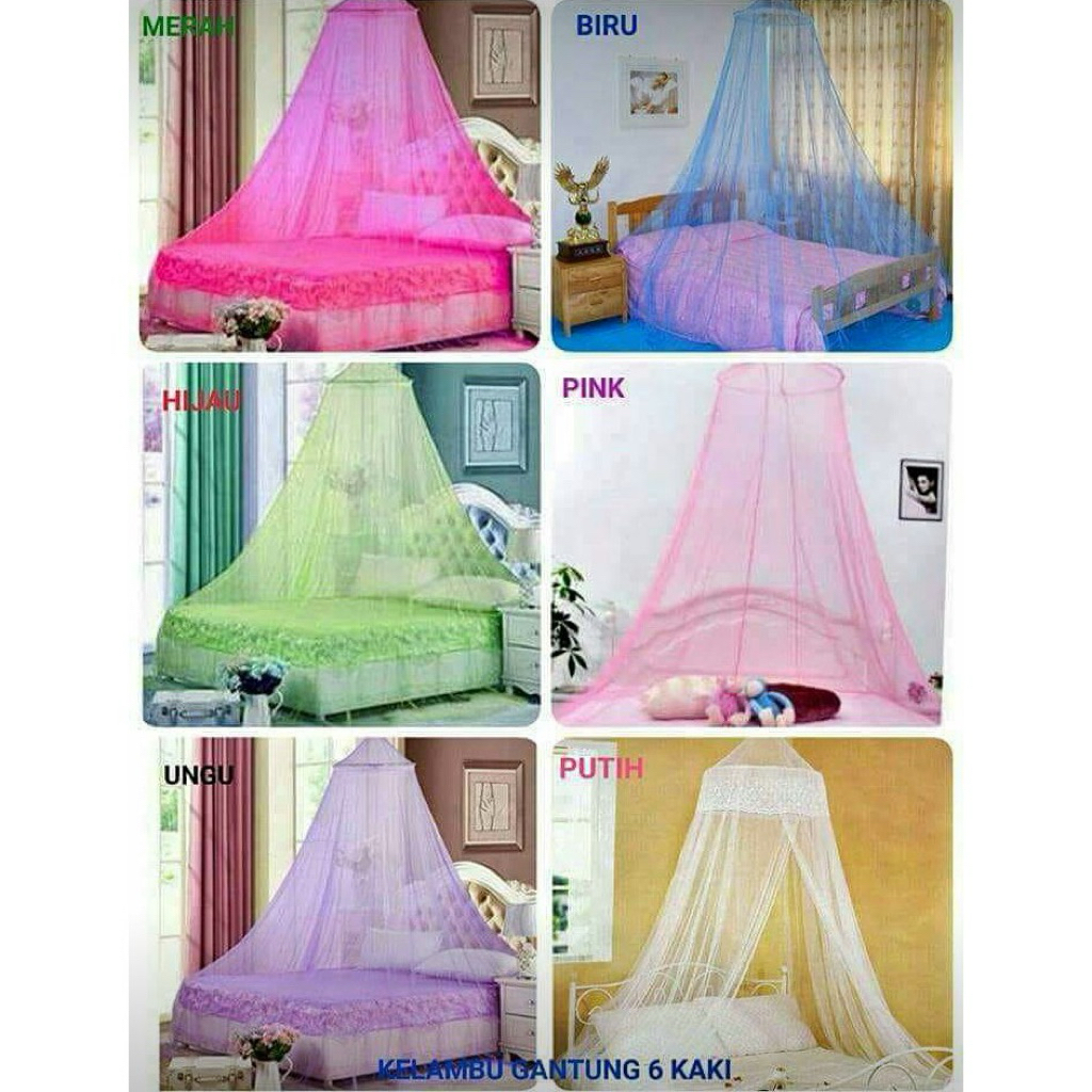 KELAMBU TIDUR GANTUNG POLOS / KELAMBU GANTUNG / KELAMBU WARNA / KELAMBU MURAH / KELAMBU TIDUR