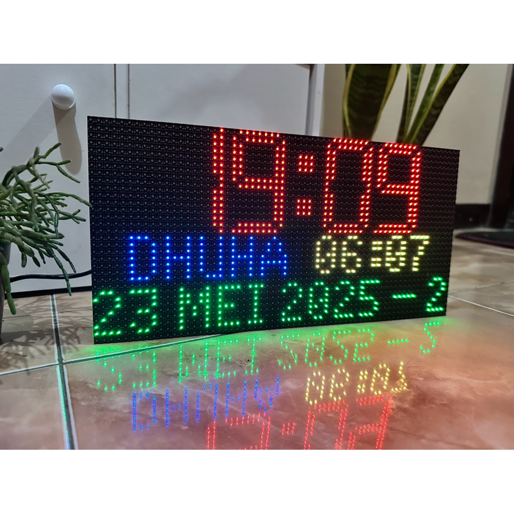 JAM GIGITAL DINDING MASJID / JAM WAKTU SHOLAT MASJID DIGITAL JWS MURAH