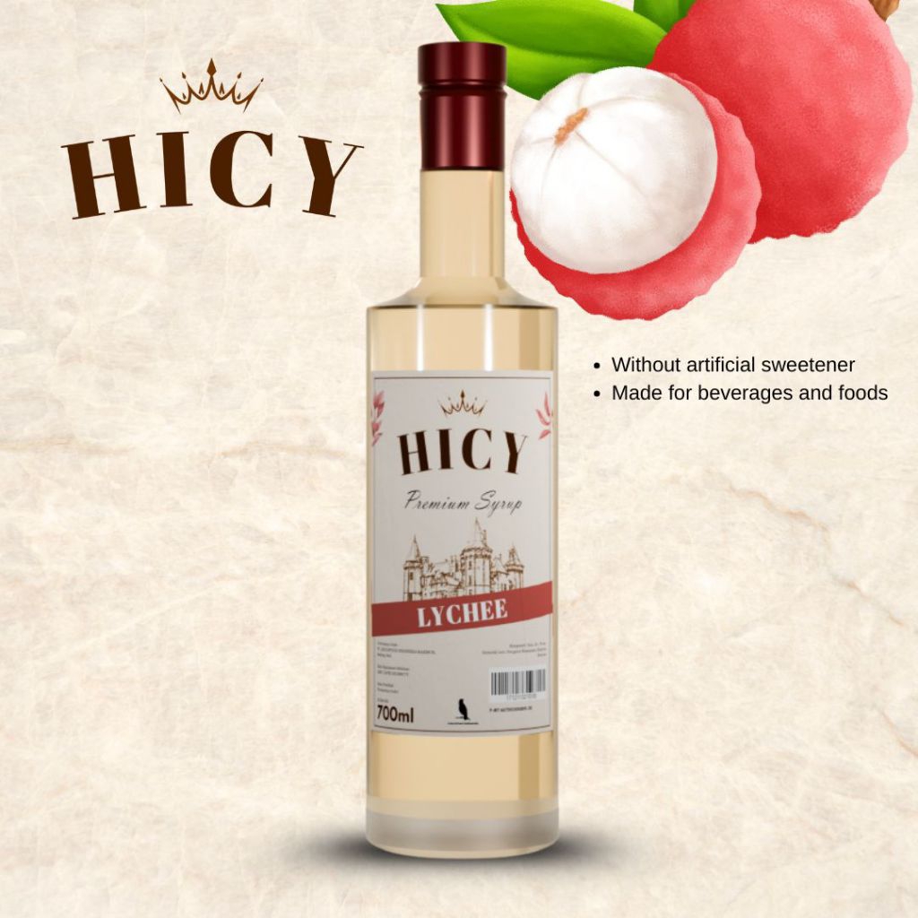 

HICY Lychee Syrup 700ml - Royal Syrup Premium