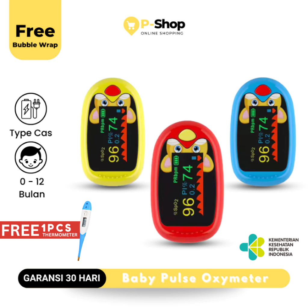 Oximeter Bayi Anak Anak SpO2 Oksimeter Bayi Alat Saturasi Oksigen Bayi