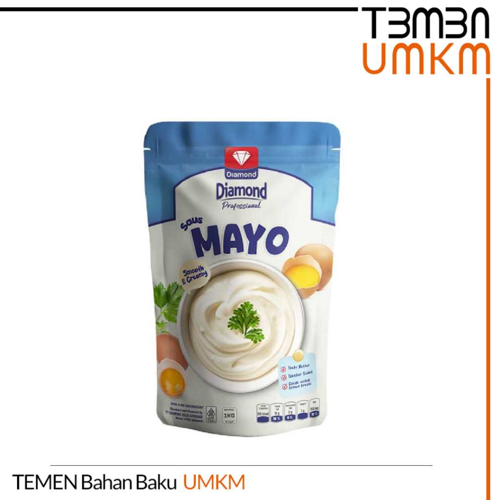

Diamond Mayonnaise 1kg – Saus Mayo Creamy untuk Salad & Sandwich