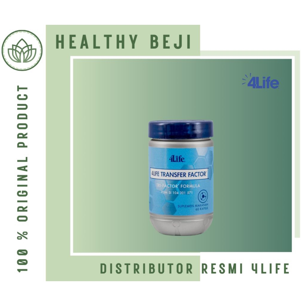 Paket Hemat 4Life Transfer Factor Tri Factor Formula TF 1 Kapsul Original Suplemen Kesehatan Sistem 
