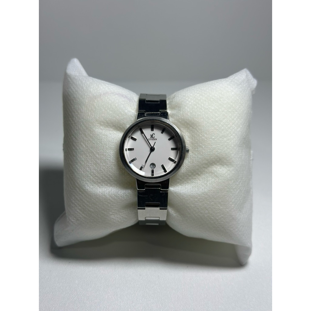 Citizen XC Watch Women 27mm White Dial Silver Tone Round