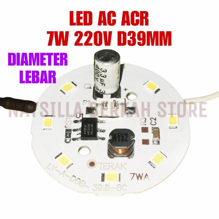 PCB LED AC ACR 7W PCB LEBAR 220V DIAMETER 39MM PCB LED AC TERAK 7W 220V DOB