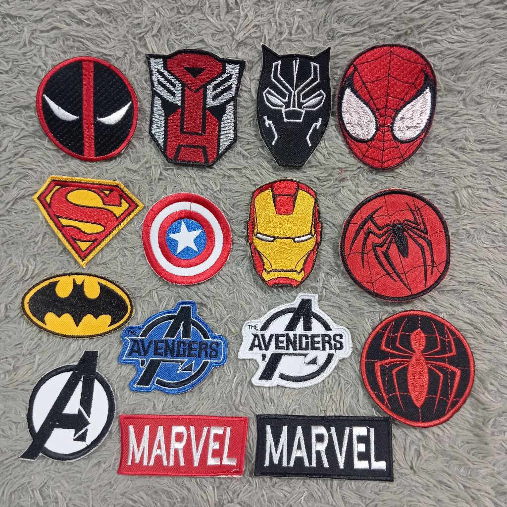 Patch, Patch bordir, Logo Marvel, Logo Avenger, Logo Bordir Komputer