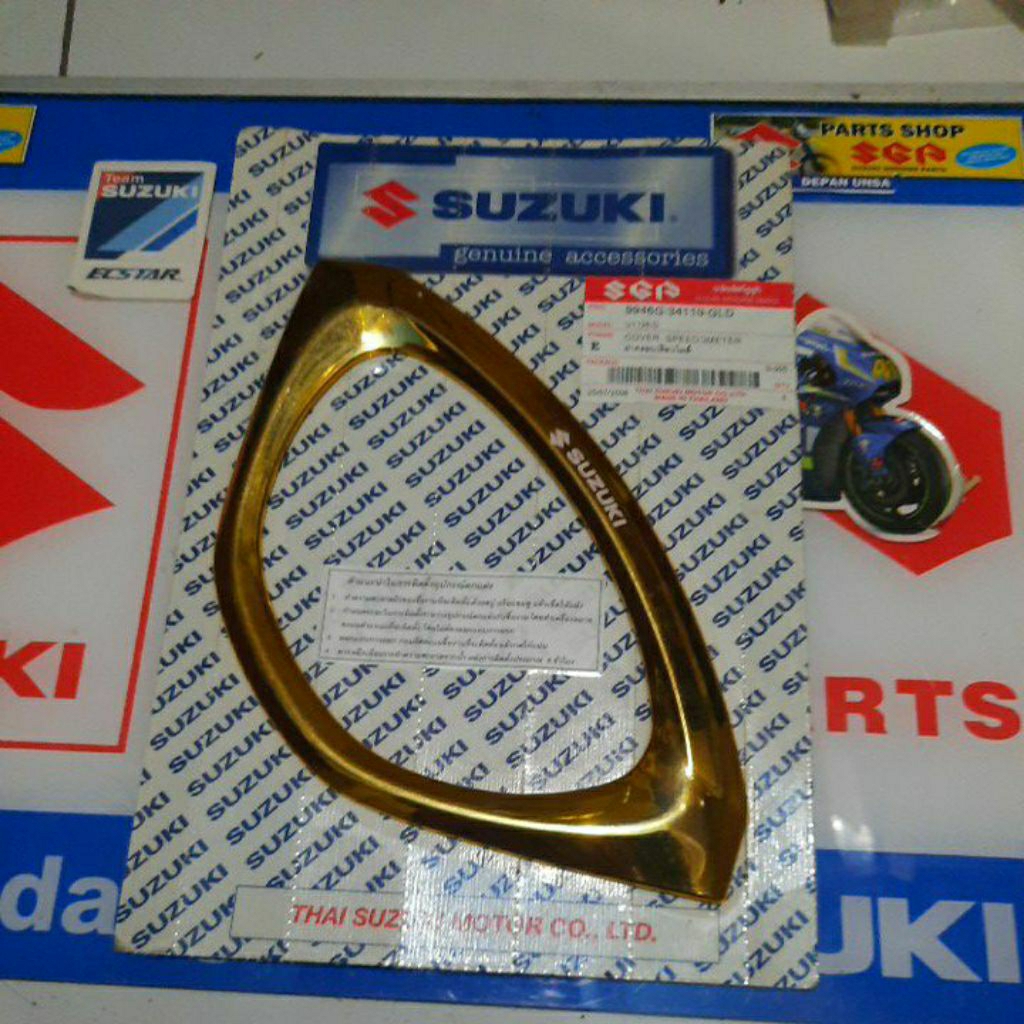 list spidometer suzuki spin 125 warna gold asli suzuki SGP SGA