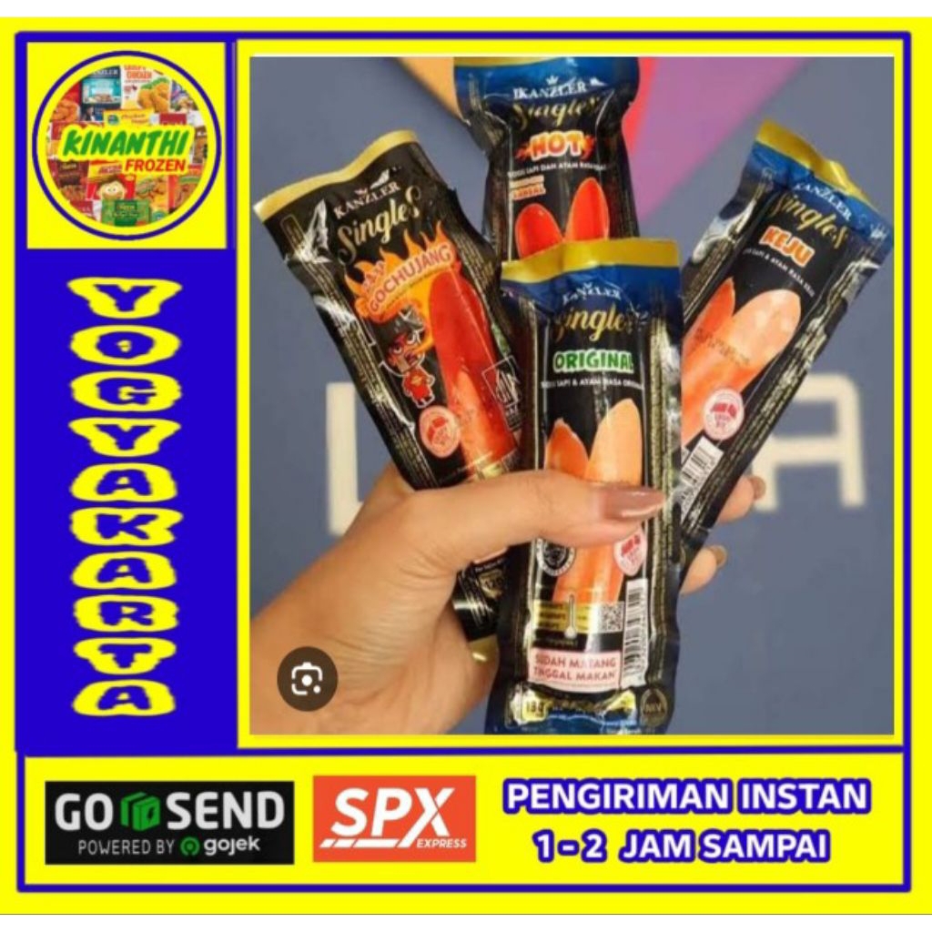 

Kanzler sosis single keju jogja frozen