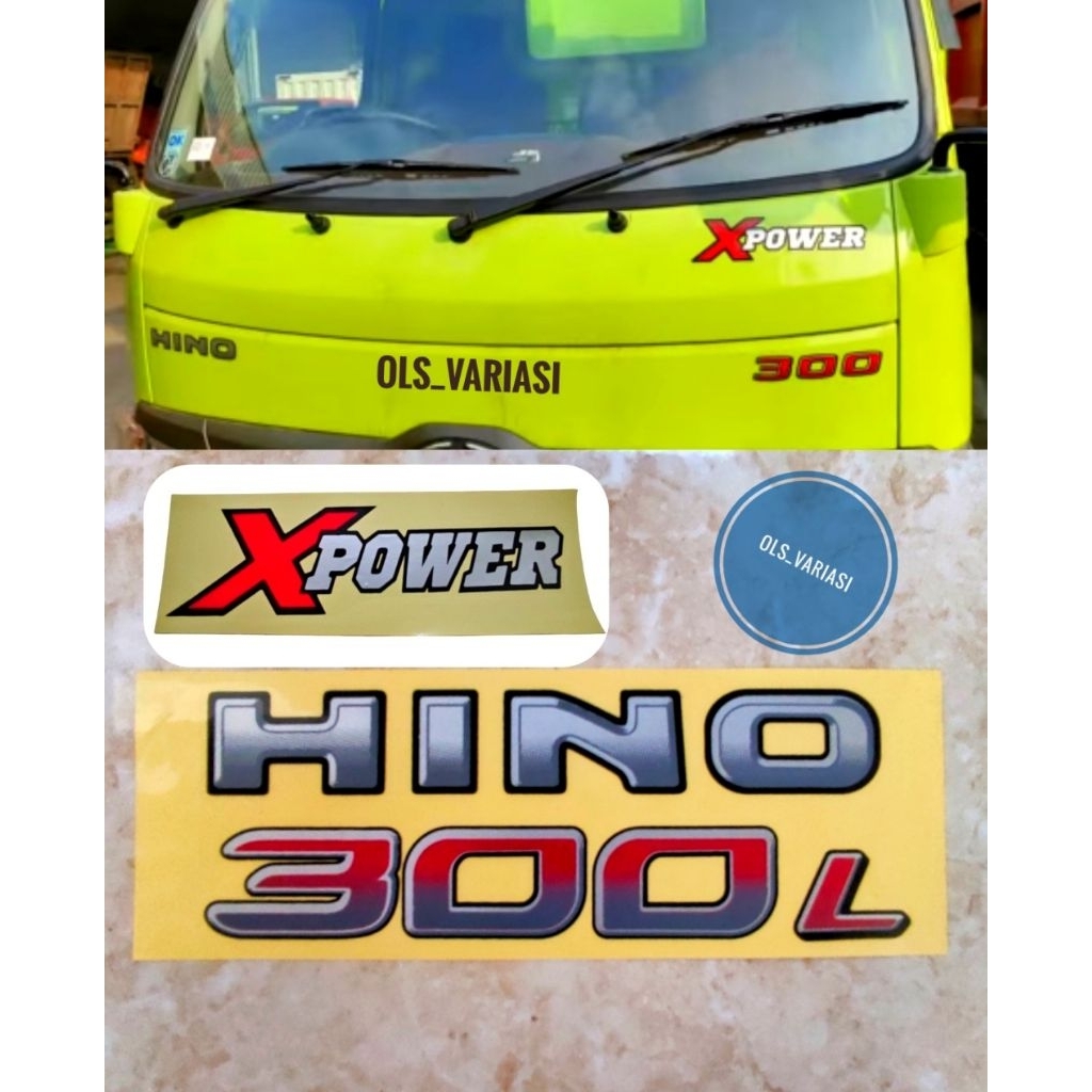 Stiker Hino Dutro 300 L / Stiker Hino 300 Dutro / Stiker Dutro Hino 300 / Stiker Xpower / stiker X p