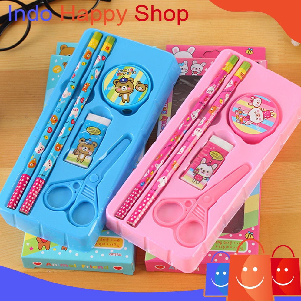 

Tren Alat Tulis Stationary Sekolah Set Paket Alat Tulis 5 In1 Lengkap Kado Souvenir