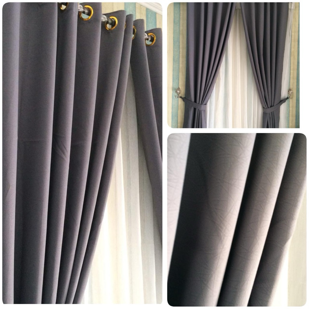 Gorden Blackout serat kayu/Gorden Jendela/Ruang tamu/dapur/Kamar/Gorden Mewah/Gorden elegan/Gorden A