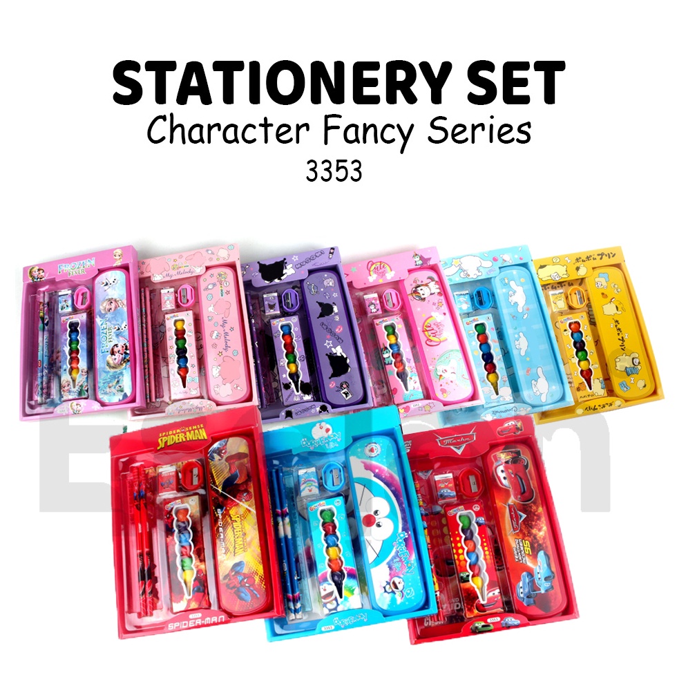 

Lariz Stationary Set 7in1 Karakter 3353 Paket Alat Tulis Oil Pastel