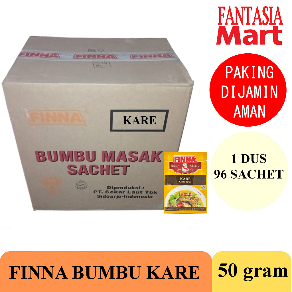 

FINNA BUMBU KARE MASAK DUS 50 GRAM FANTASIA DENGAN PAKING AMAN