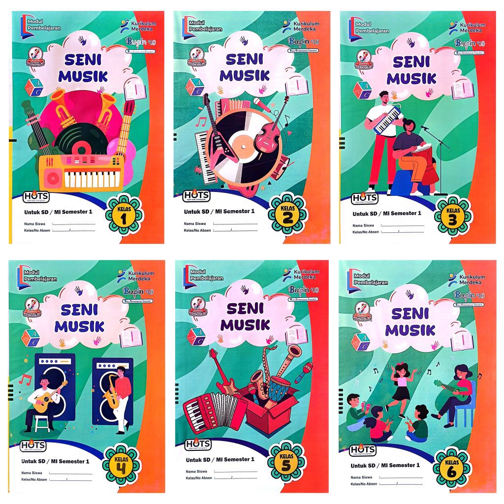 BUKU LKS BUPIN SD MI SENI MUSIK KELAS 1 2 3 4 5 6 SEMESTER 1 TA 2025-2026 KURIKULUM MERDEKA | PUSAT 