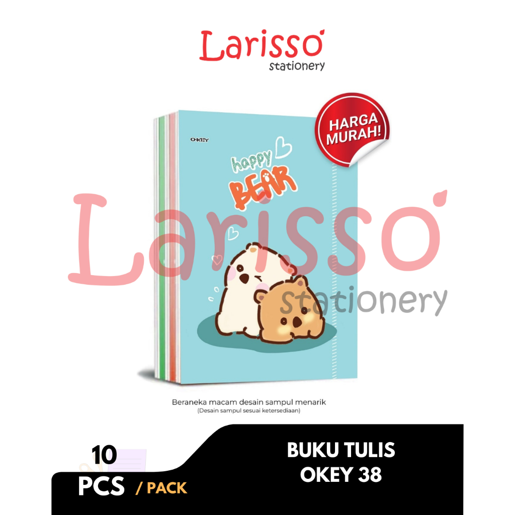 

OKEY – (10 Pcs) Buku tulis OKEY 38 58 – PACK