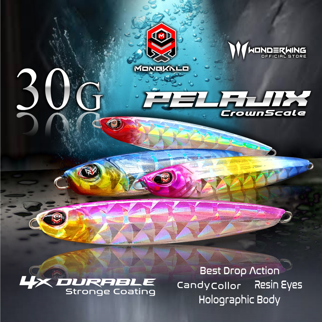 Umpan Metal Jig 30 Gram PELAJIX Hologram Sisik Kipas Metal Jig 30 Gram Metal Jig 30 Gram 30gram mpan