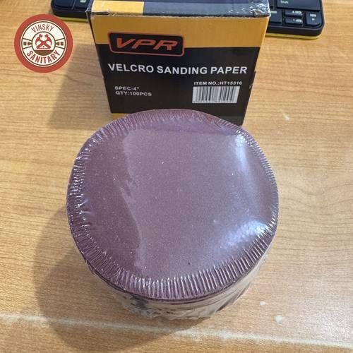 BULAT "PER 1 KOTAK" Amplas Bulat Tempel / Amplas Velcro 4" Inch MURAH TU2T