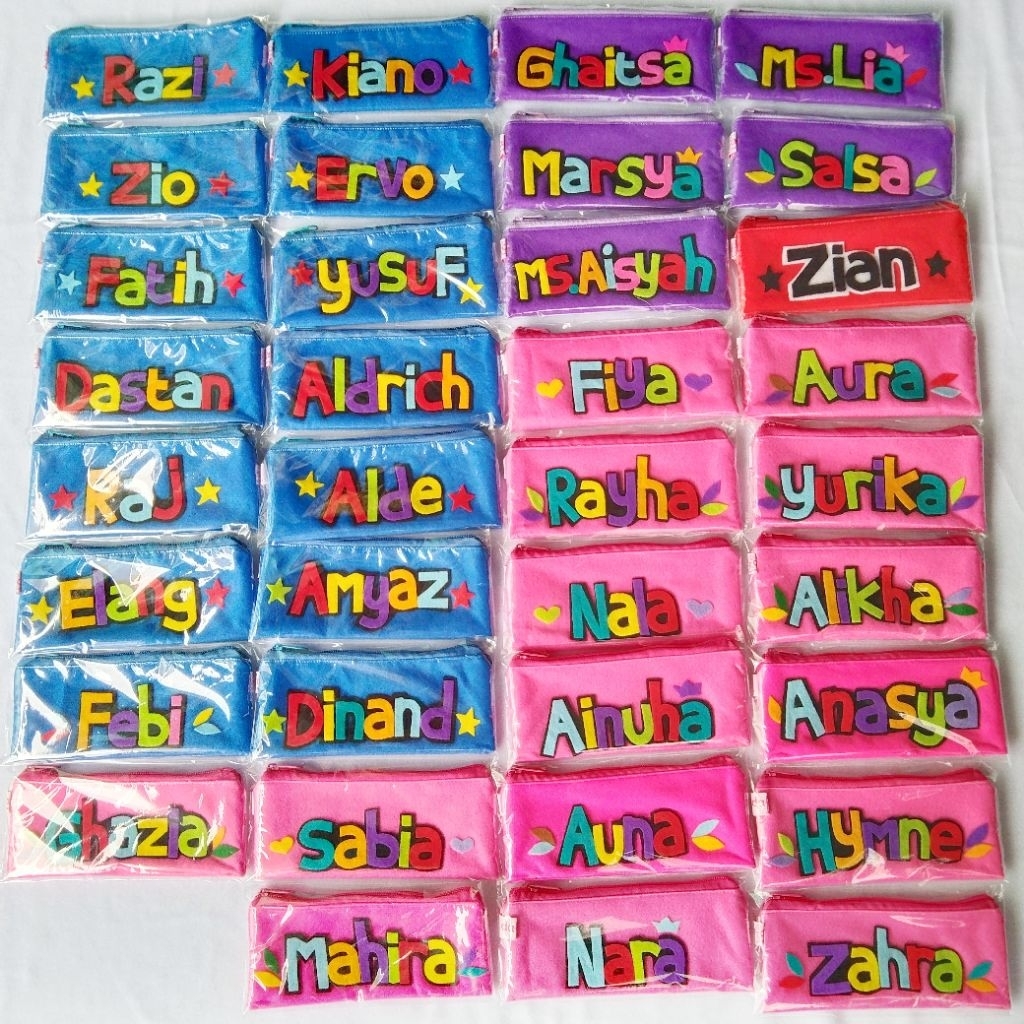 

Tempat pensil nama custom desain termurah