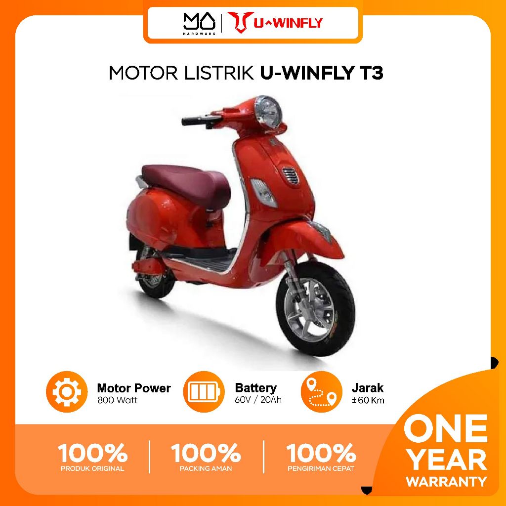 Sepeda Motor Listrik Uwinfly T3 OTR