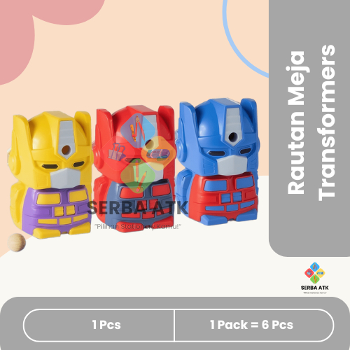 

[1 pcs] Rautan/Serutan/Sharpener pensil meja putar Transformers/Mobil fancy lucu 6631