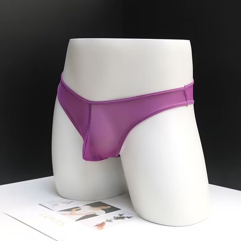 Dezenna Celana Dalam Pria Open Celana Dalam Renda Transparan Low Waist thong 5Y056-