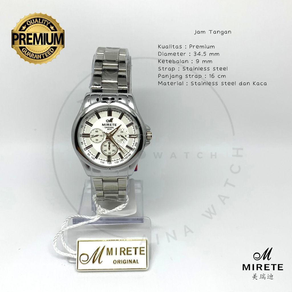 jam tangan mirete rantai wanita
