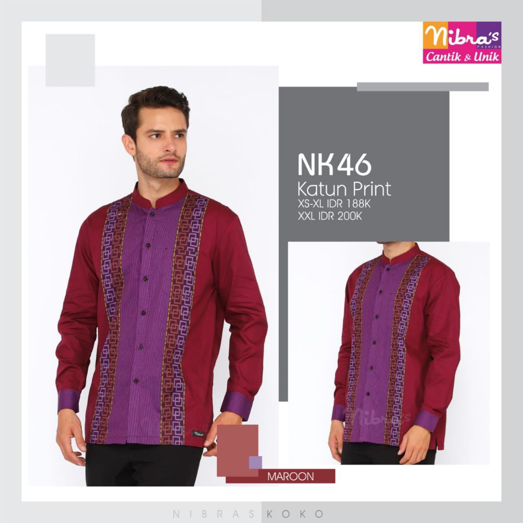 koko dewasa nibras || koko tangan panjang nibras || koko dewasa || nk 146 nibras || koko tangan panj